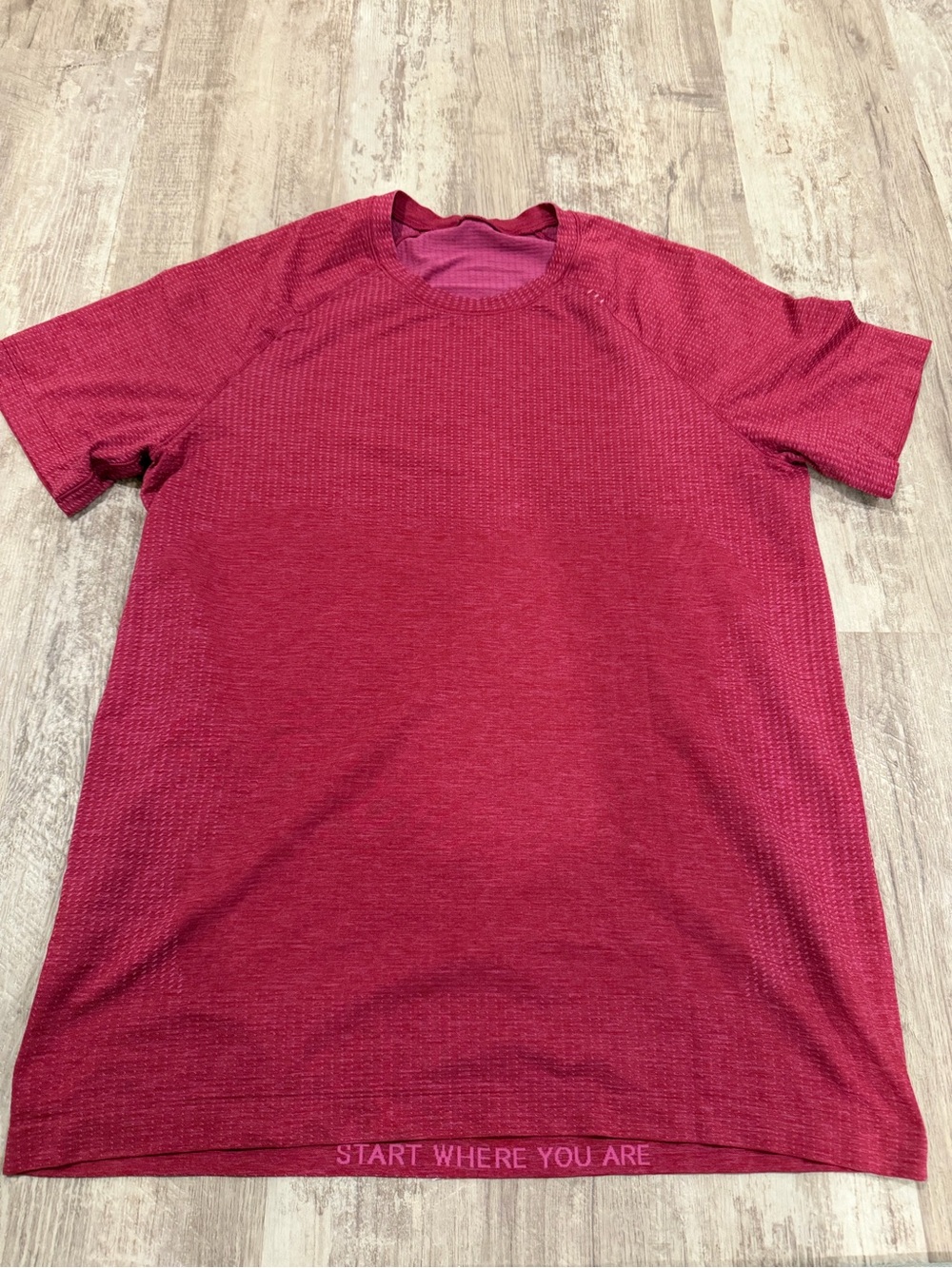 lululemon athletica Men's Short Sleeve Crew Tee - Raspberry